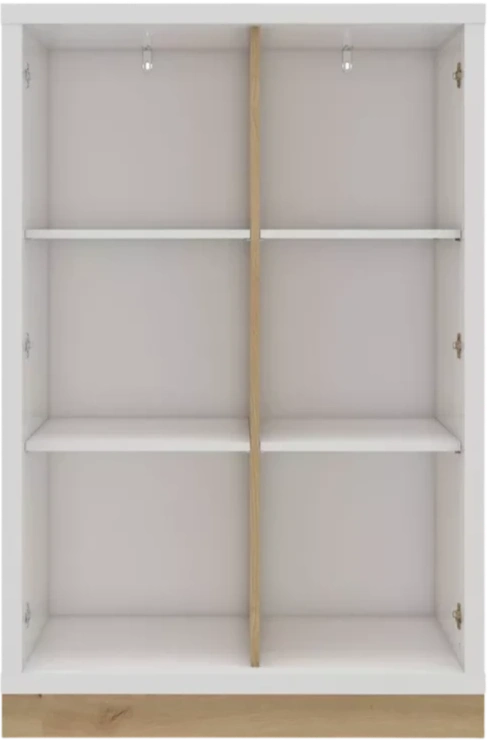 Шкаф двухдверный Балтимор, распашной, 90x119, Белый / Дуб дикий