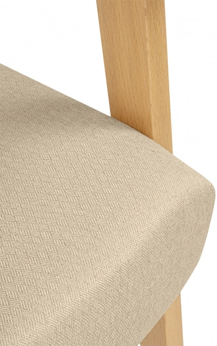 Деревянный стул-кресло Невада 2, натуральное дерево / бежевый (ткань 135)