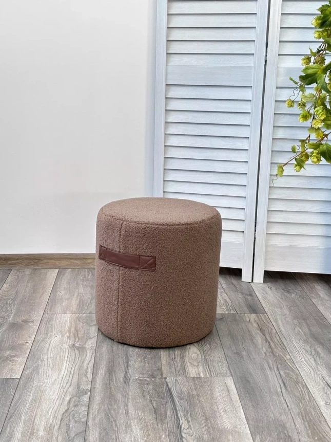 Пуф Harta, NINI-02 Тауп, teddy  / TKS-03 темно-коричневый