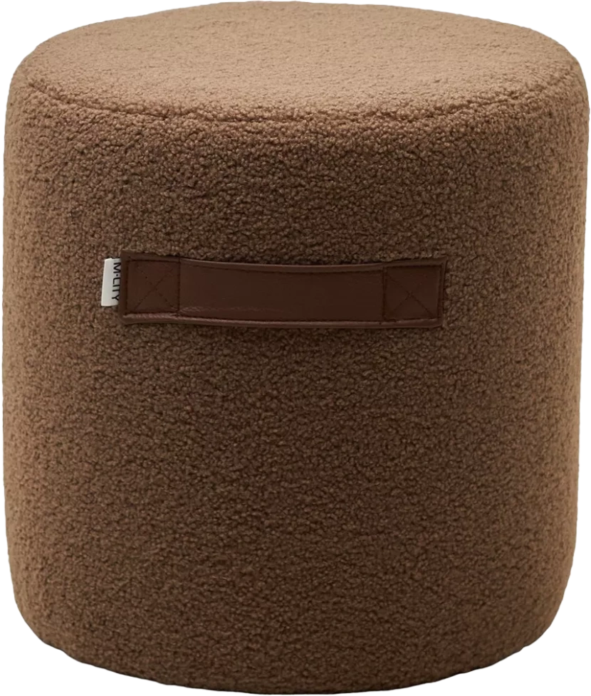 Пуф Harta, NINI-02 Тауп, teddy  / TKS-03 темно-коричневый