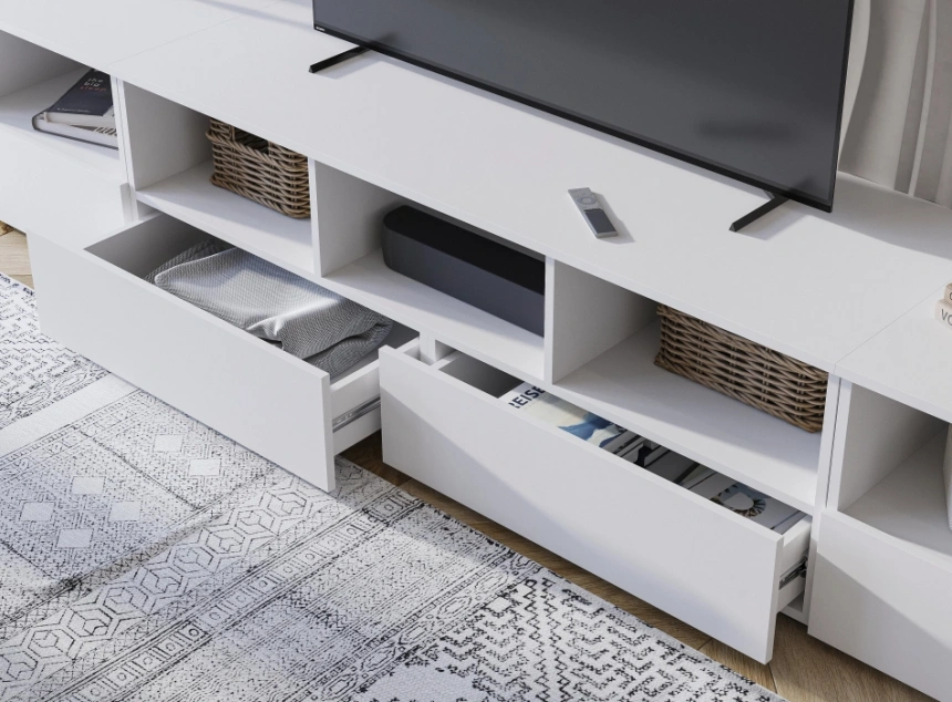 ТВ-тумба Элла ТБ 02, белый / белый