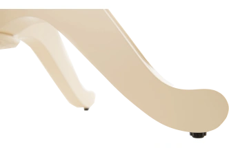 Кухонный стол Леонардо-1, D100, комби 6, орех темный, каркас слоновая кость