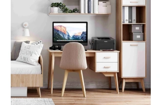 Модульная спальня молодежная Калгари, композиция 3, дуб светлый / белый матовый