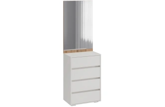 Прихожая Роут, с зеркалом, кашемир / дуб вотан