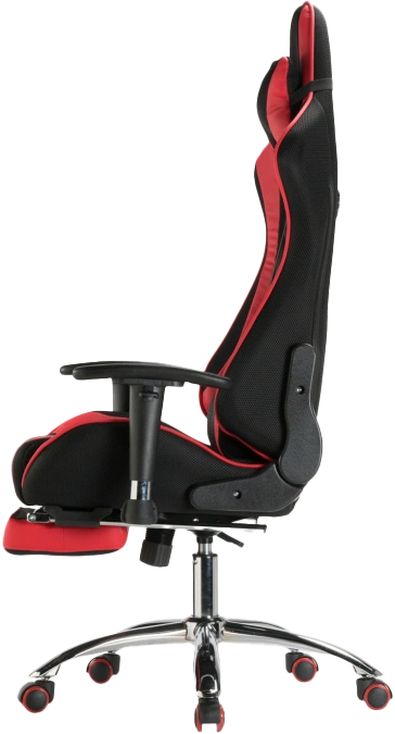 Офисное кресло Kano 1, с подставкой для ног, red / black