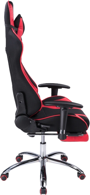 Офисное кресло Kano 1, с подставкой для ног, red / black