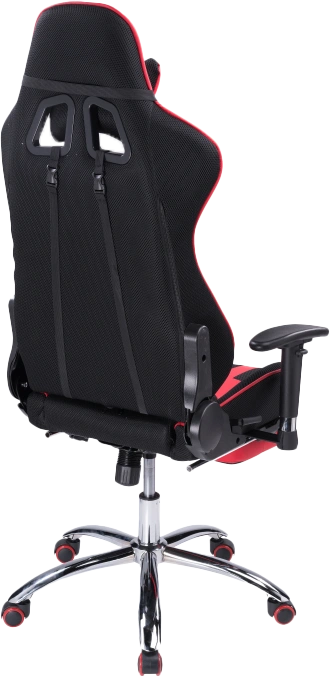 Офисное кресло Kano 1, с подставкой для ног, red / black