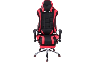 Офисное кресло Kano 1, с подставкой для ног, red / black