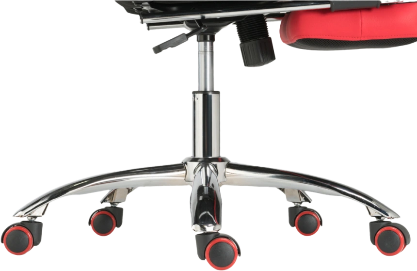 Офисное кресло Kano 1, с подставкой для ног, red / black