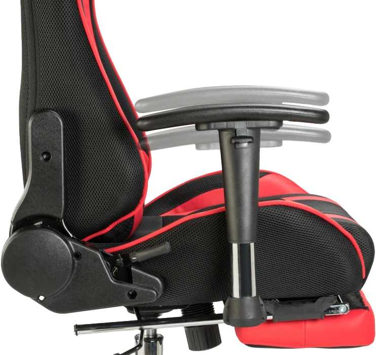 Офисное кресло Kano 1, с подставкой для ног, red / black