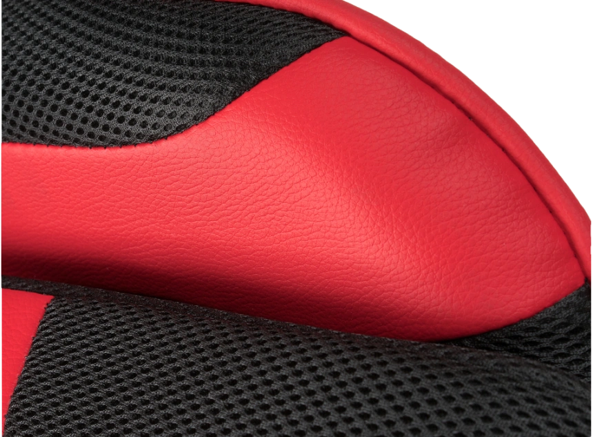 Офисное кресло Kano 1, с подставкой для ног, red / black