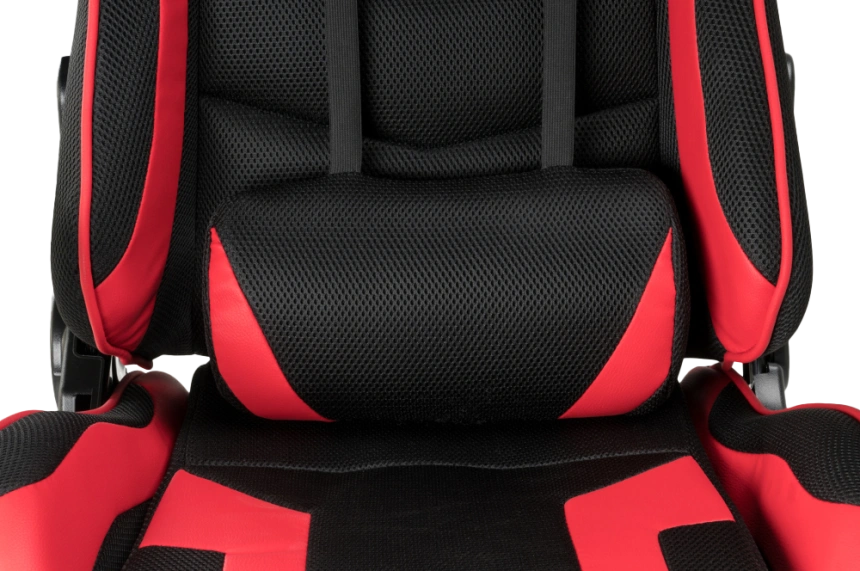 Офисное кресло Kano 1, с подставкой для ног, red / black