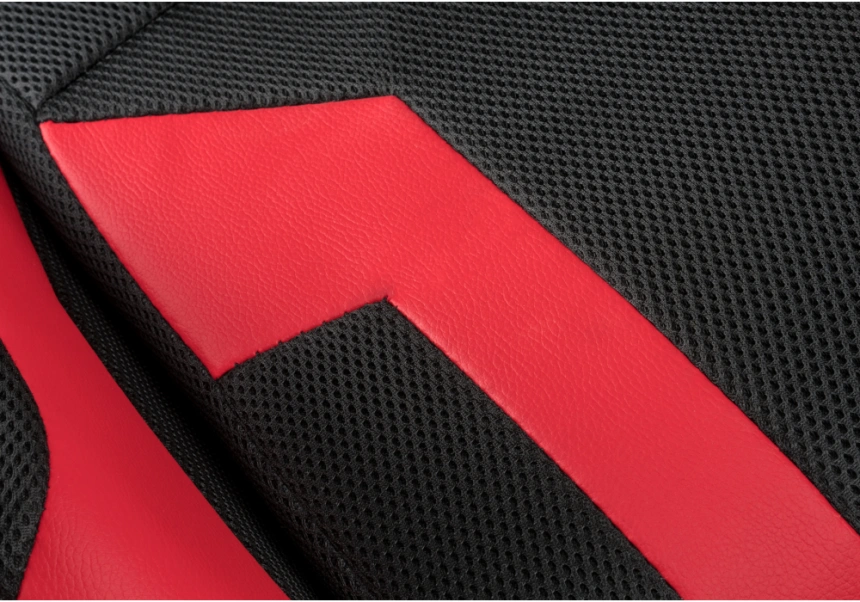 Офисное кресло Kano 1, с подставкой для ног, red / black