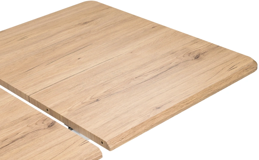 Кухонный раздвижной стол Санса, 120(160)х80х76, дуб монтана / белая шагрень