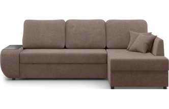 Диван угловой Консул, модель 074, правый, Danco 297 (шоколадный)
