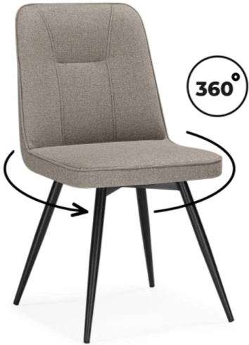 Стул, Texas 3, поворотный, светло-коричневый / черный