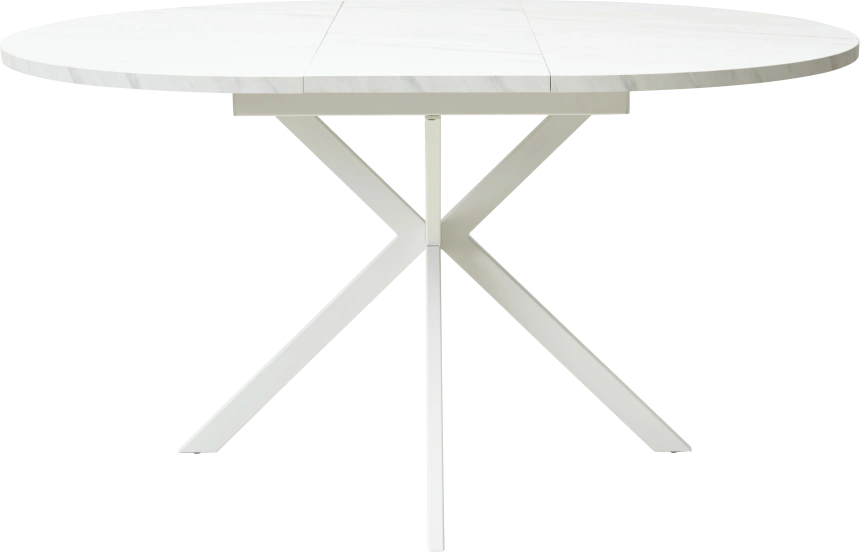Кухонный стол раздвижной Вега D110, Мрамор Леванто, белый каркас
