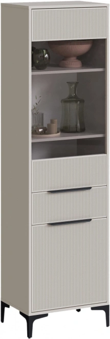 Шкаф-витрина Иадама, кашемир / кашемир