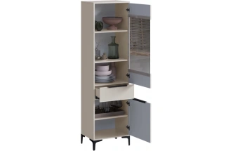 Шкаф-витрина Иадама, кашемир / кашемир