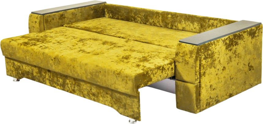 Диван прямой Атлант 2, ткань Спарк Елоу, декор Венге