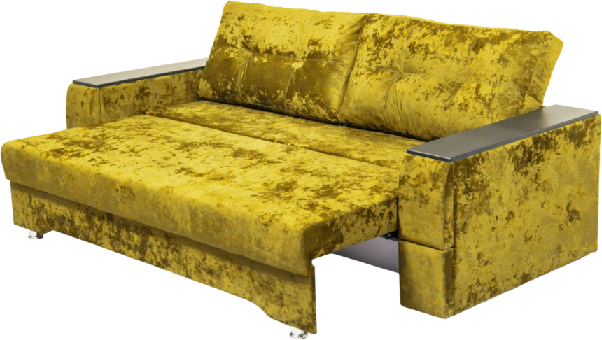 Диван прямой Атлант 2, ткань Спарк Елоу, декор Венге