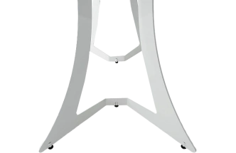 Кухонный стол Милан, ПМ пластик, белый камень, каркас белый