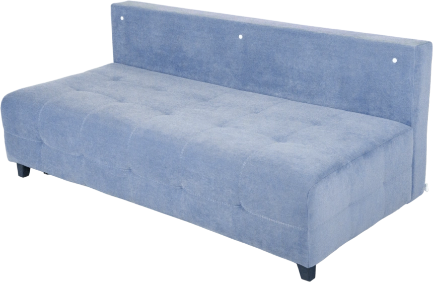 Диван прямой Бали 4 без боковин, Catania dusty blue
