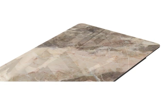 Кухонный раздвижной стол Бугун, 120(160)x80x77, стекло, каталония / черный