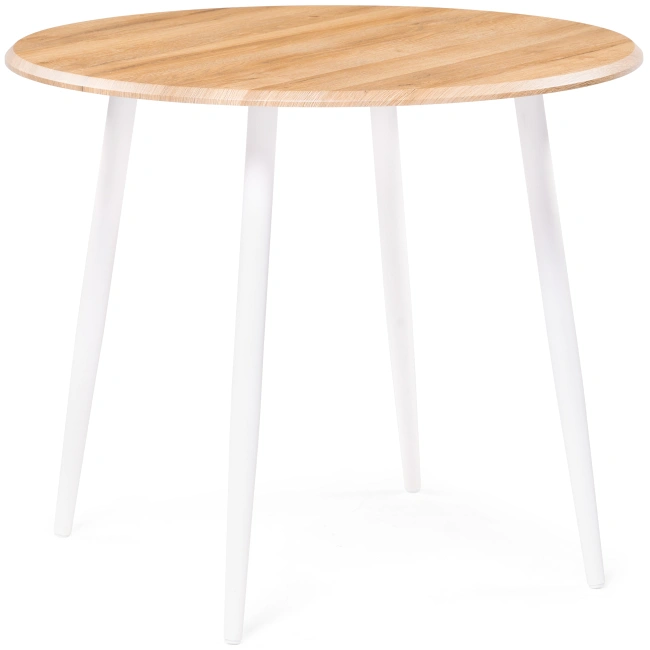 Кухонный стол Абилин, 90x76, дуб вотан / белый матовый