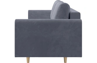 Диван прямой Барро, модель 056, Velutto 32 (темно-серый)