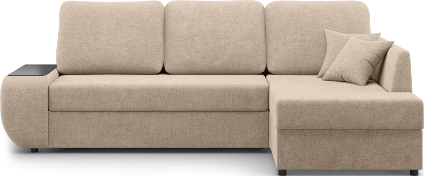 Диван угловой Консул, модель 074, правый, Danco 290 (коричневый)