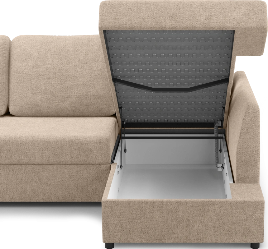 Диван угловой Консул, модель 074, правый, Danco 290 (коричневый)