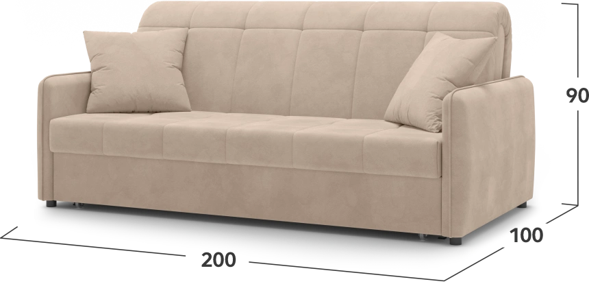 Диван прямой Монако 180, модель 068, Balance 130 (бежевый)