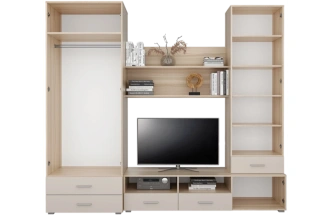 Стенка Медея, Ясень шимо / Крем бежевый