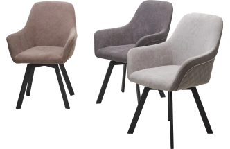 Стул Jet, поворотный, мягкий, B28 темно-серый, велюр, черный каркас