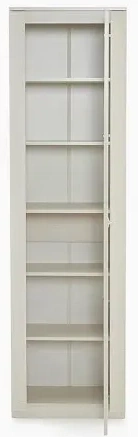 Шкаф однодверный Элана, 58.5x41x208.5, распашной с полками, бодега белая