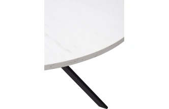 Кухонный стол раздвижной Вега D110, Мрамор Леванто, черный каркас