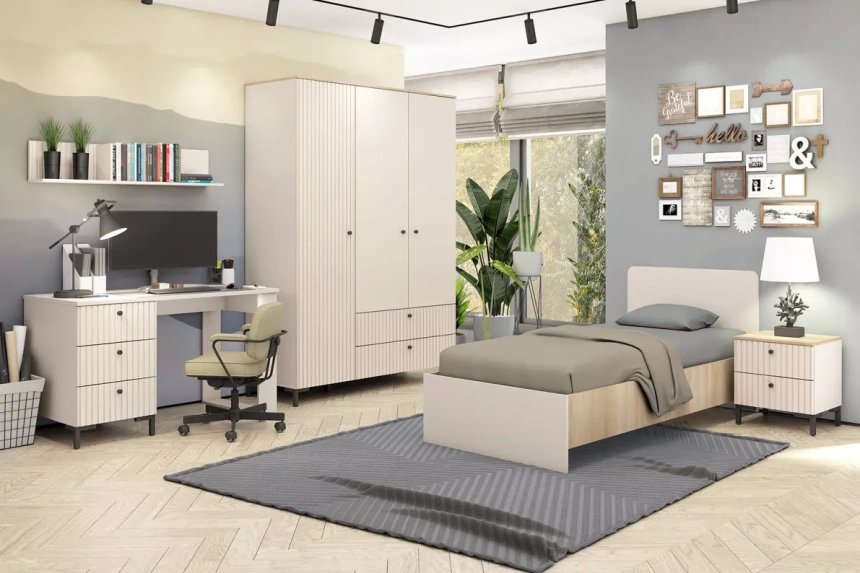 Модульная детская спальня Тоскана, Кашемир серый