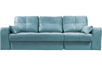 Диван прямой Остин 2, Siesta deep ocean, декор Рамух белый