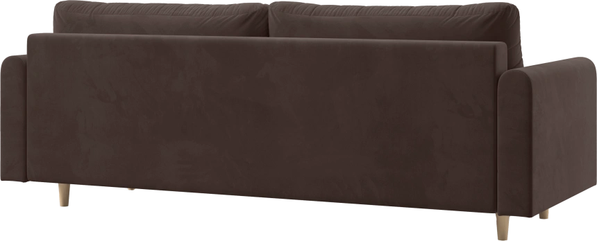 Диван прямой Барро, модель 056, Velutto 23 (коричневый)