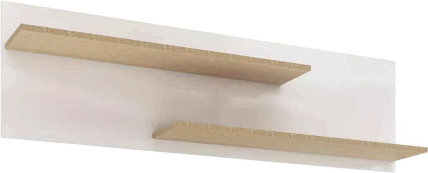 Полка навесная Балтимор, Белый / Дуб дикий