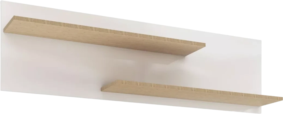 Полка навесная Балтимор, Белый / Дуб дикий