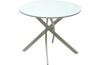 Кухонный стол Дарио D100, Белый, стекло, Белый