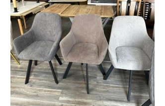 Стул Jet, поворотный, мягкий, B5 капучино, велюр, черный каркас