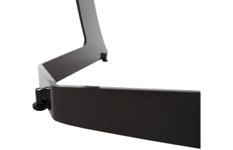 Кухонный стол Милан, ПМ пластик, дерево темное, каркас черный