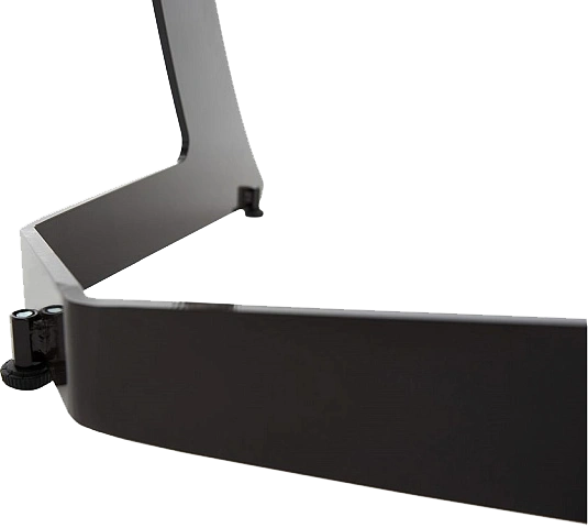 Кухонный стол Милан, ПМ пластик, дерево темное, каркас черный