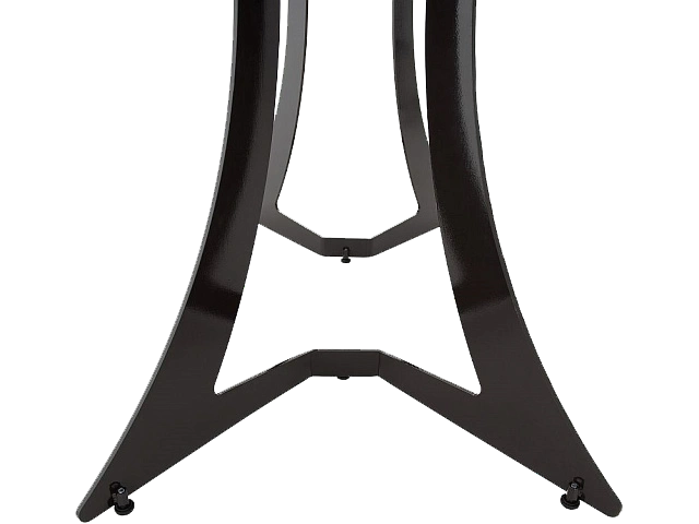 Кухонный стол Милан, ПМ пластик, дерево темное, каркас черный