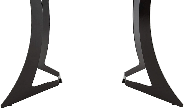 Кухонный стол Милан, ПМ пластик, дерево темное, каркас черный