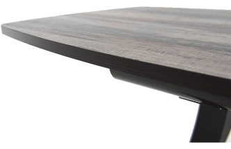 Кухонный стол Милан, ПМ пластик, дерево темное, каркас черный