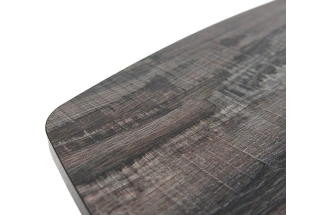 Кухонный стол Милан, ПМ пластик, дерево темное, каркас черный